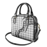 Gray Hawaii Palaka Shoulder Handbag Hawaiian Honohono Lei