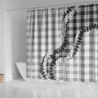Gray Hawaii Palaka Shower Curtain Hawaiian Honohono Lei LT05 - Polynesian Pride