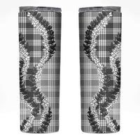 Gray Hawaii Palaka Skinny Tumbler Hawaiian Honohono Lei