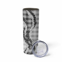 Gray Hawaii Palaka Skinny Tumbler Hawaiian Honohono Lei
