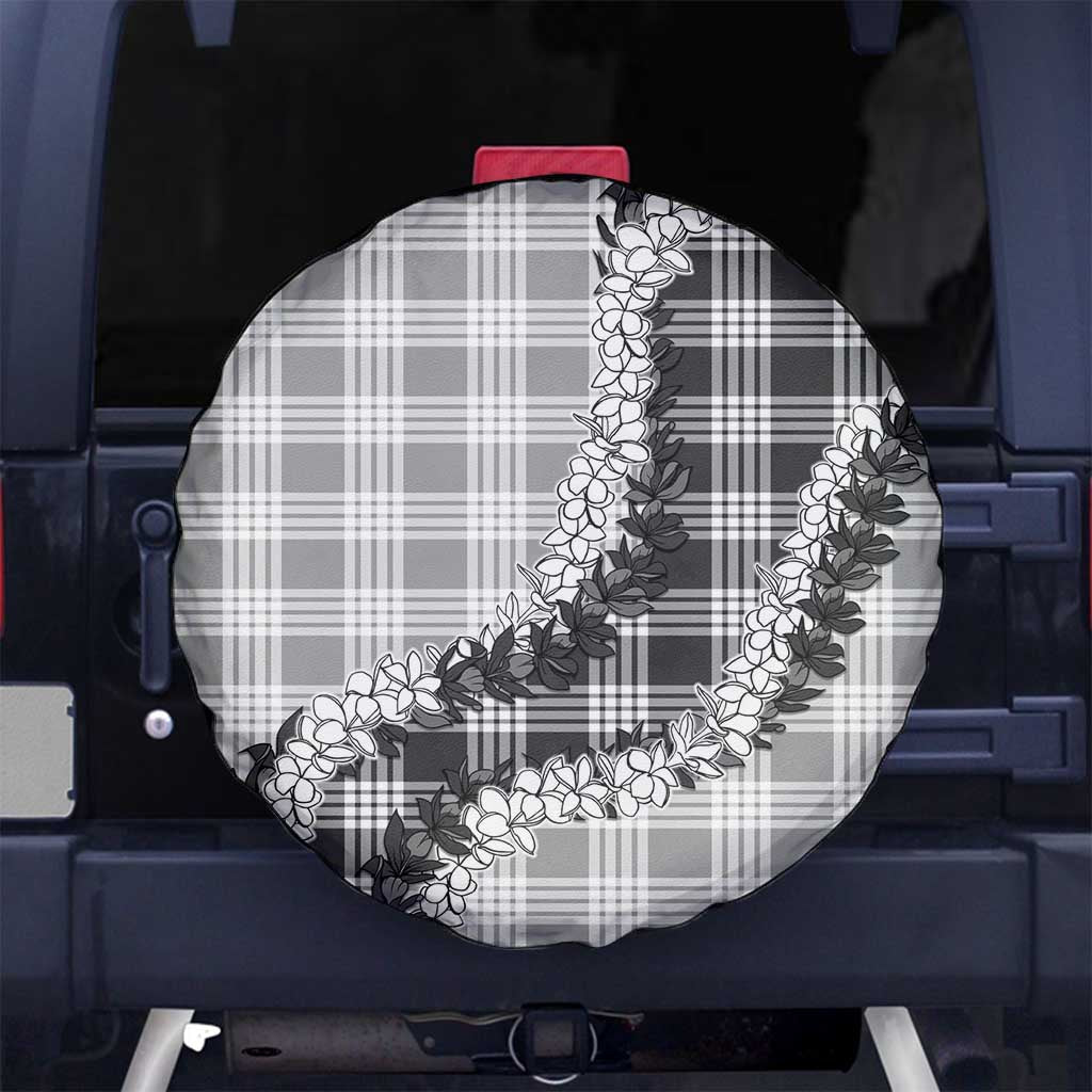 Gray Hawaii Palaka Spare Tire Cover Hawaiian Honohono Lei