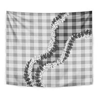 Gray Hawaii Palaka Tapestry Hawaiian Honohono Lei