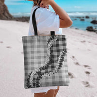 Gray Hawaii Palaka Tote Bag Hawaiian Honohono Lei LT05 - Polynesian Pride