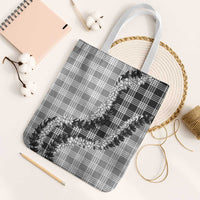 Gray Hawaii Palaka Tote Bag Hawaiian Honohono Lei LT05 White Strap One Size Gray - Polynesian Pride