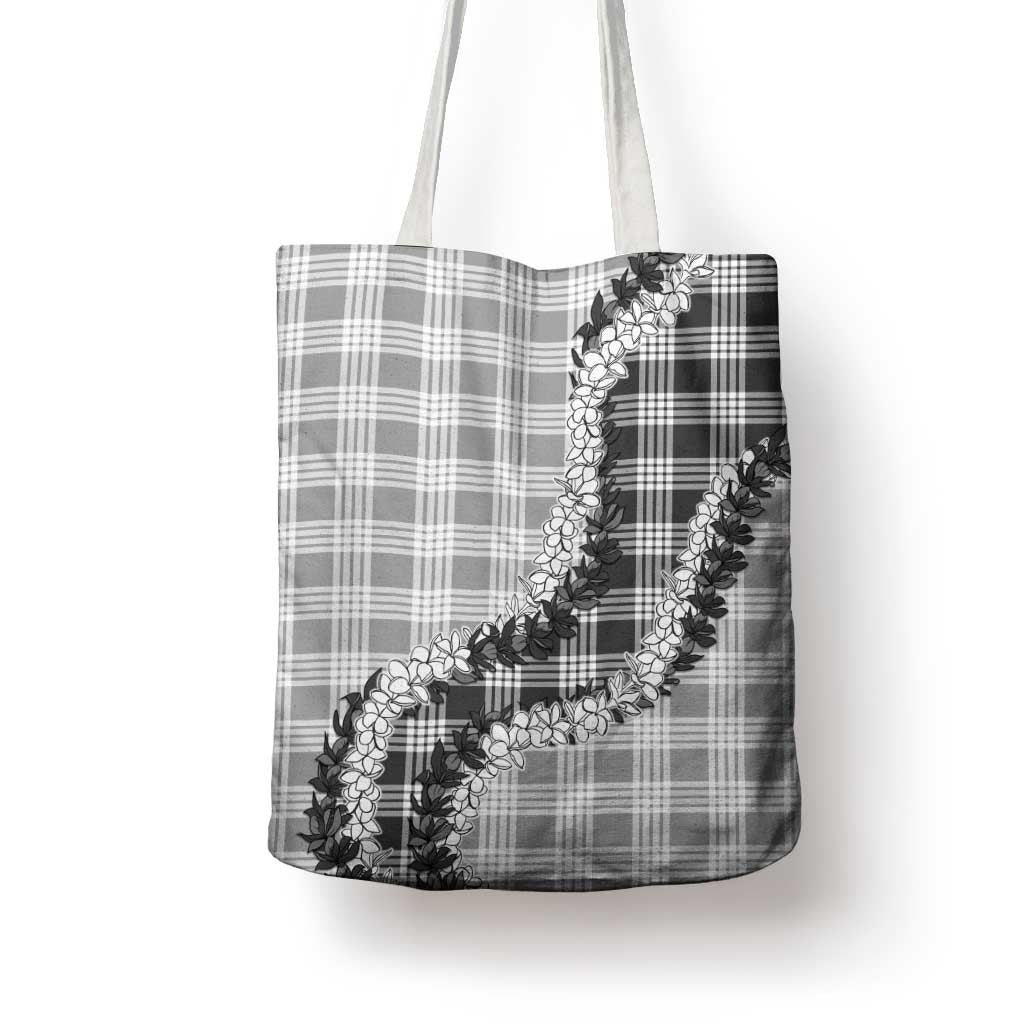 Gray Hawaii Palaka Tote Bag Hawaiian Honohono Lei LT05 - Polynesian Pride