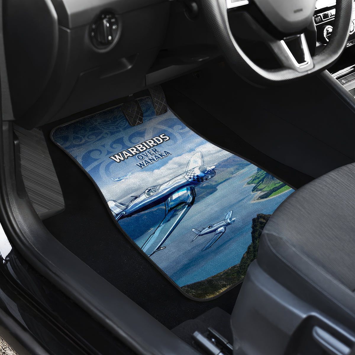New Zealand Wanaka Air Show Car Mats With Maori Pattern