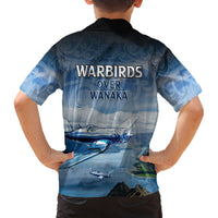 New Zealand Wanaka Air Show Family Matching Puletasi and Hawaiian Shirt With Maori Pattern
