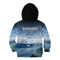 New Zealand Wanaka Air Show Kid Hoodie With Maori Pattern