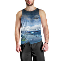 New Zealand Wanaka Air Show Men Tank Top With Maori Pattern