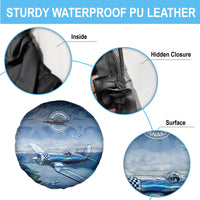 New Zealand Wanaka Air Show Spare Tire Cover With Maori Pattern