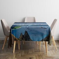 New Zealand Wanaka Air Show Tablecloth With Maori Pattern LT05 - Polynesian Pride