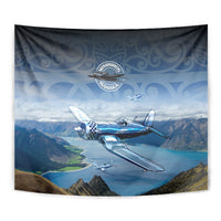 New Zealand Wanaka Air Show Tapestry With Maori Pattern