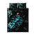 New Zealand Marathon Quilt Bed Set Silver Fern Paua Shell Simple Style