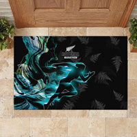 New Zealand Marathon Rubber Doormat Silver Fern Paua Shell Simple Style