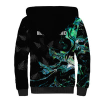 New Zealand Marathon Sherpa Hoodie Silver Fern Paua Shell Simple Style