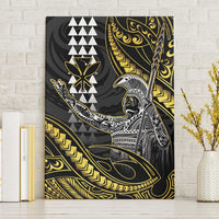 Hawaii King Kamehameha The Great Canvas Wall Art Gold Tribal Tattoo