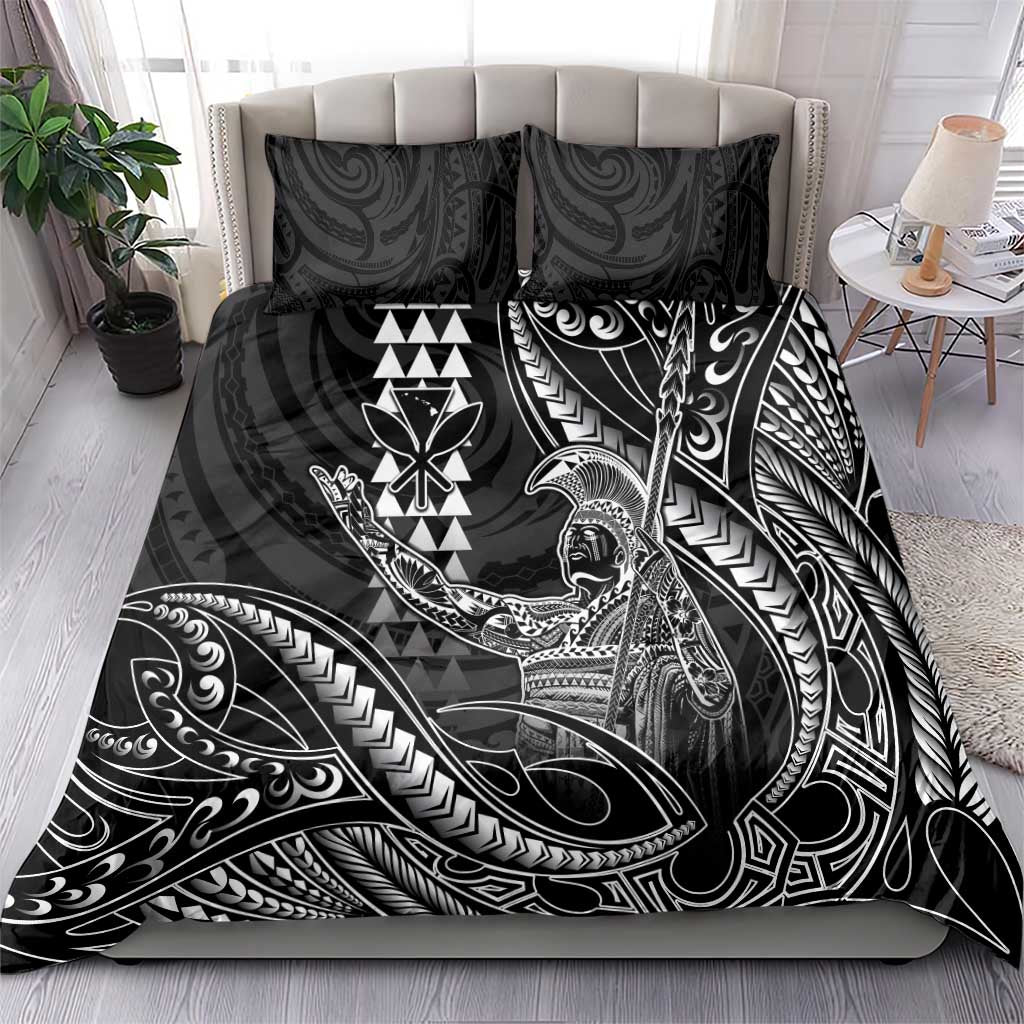 Hawaii King Kamehameha The Great Bedding Set Black Tribal Tattoo
