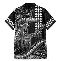 Hawaii King Kamehameha The Great Family Matching Mermaid Dress and Hawaiian Shirt Black Tribal Tattoo