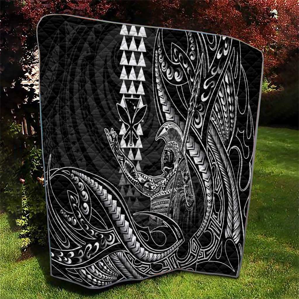 Hawaii King Kamehameha The Great Quilt Black Tribal Tattoo