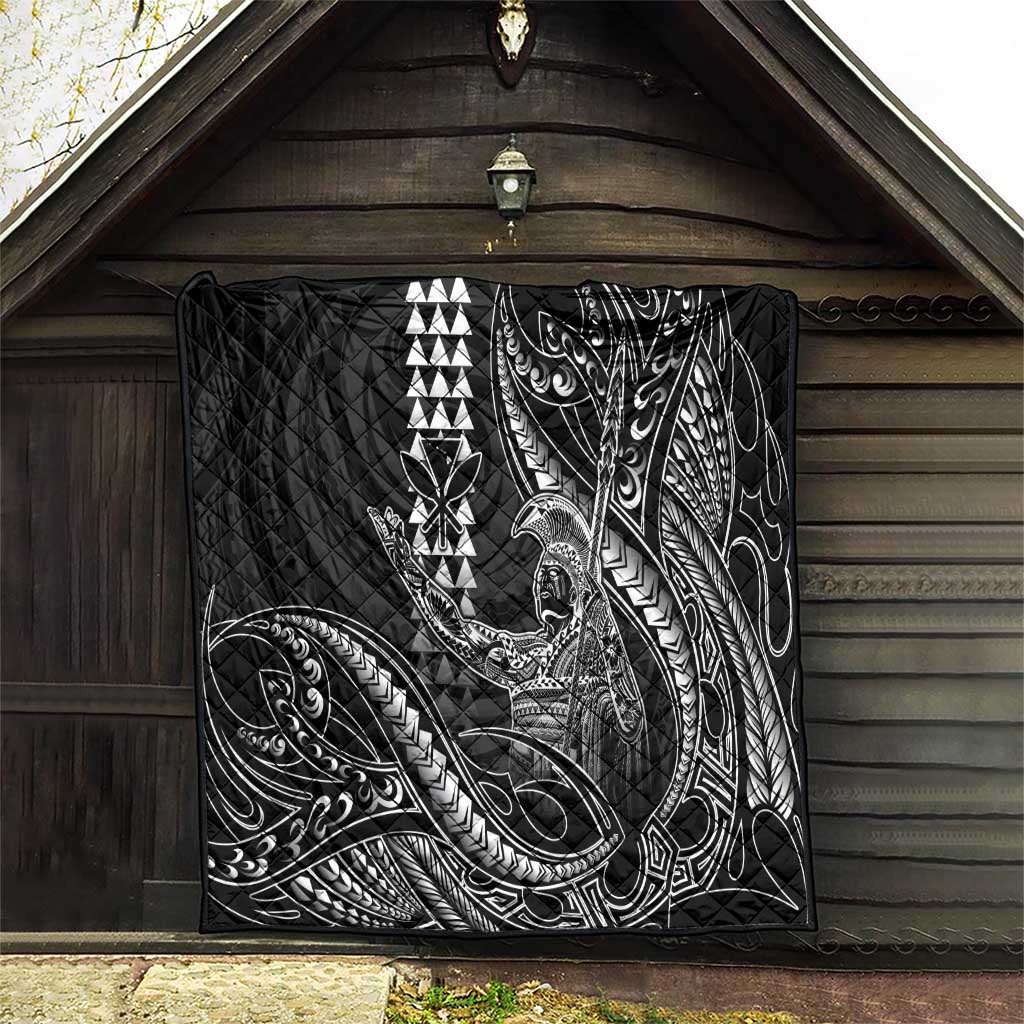 Hawaii King Kamehameha The Great Quilt Black Tribal Tattoo