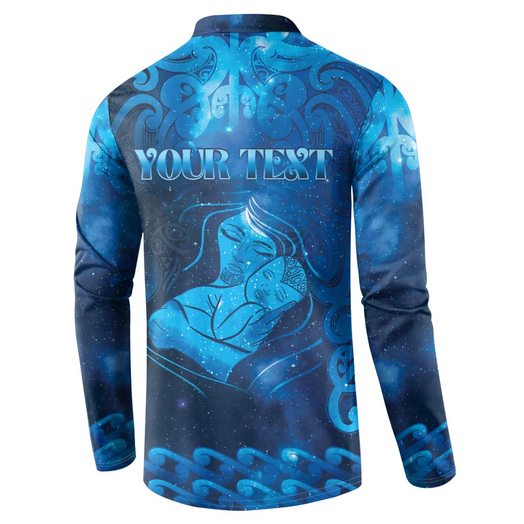 Personalised New Zealand Mother's Day Button Sweatshirt Ko Te Whaea Te Takere O Te Waka LT05 - Polynesian Pride
