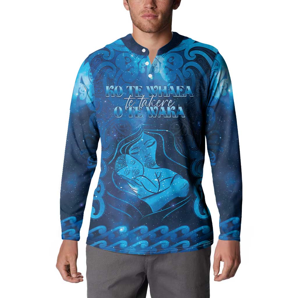 Personalised New Zealand Mother's Day Button Sweatshirt Ko Te Whaea Te Takere O Te Waka LT05 - Polynesian Pride