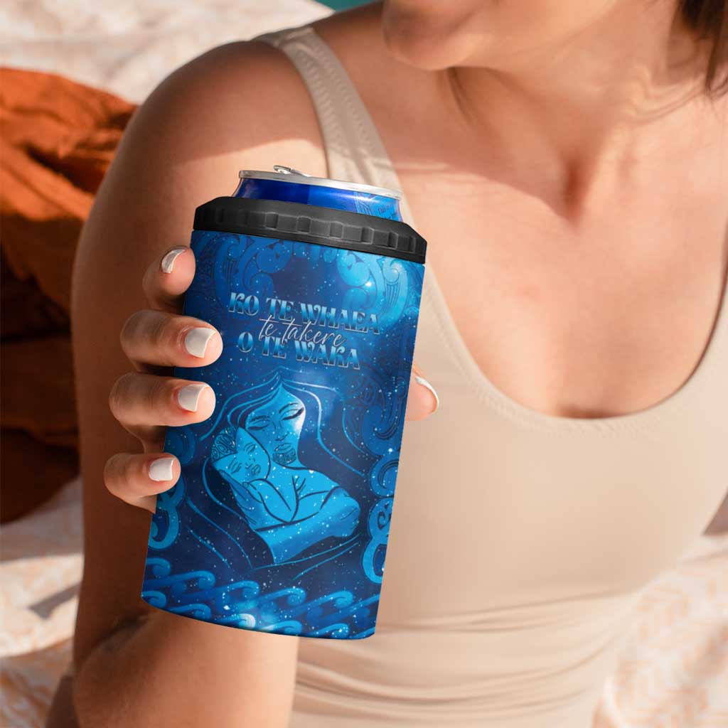 Personalised New Zealand Mother's Day 4 in 1 Can Cooler Tumbler Ko Te Whaea Te Takere O Te Waka