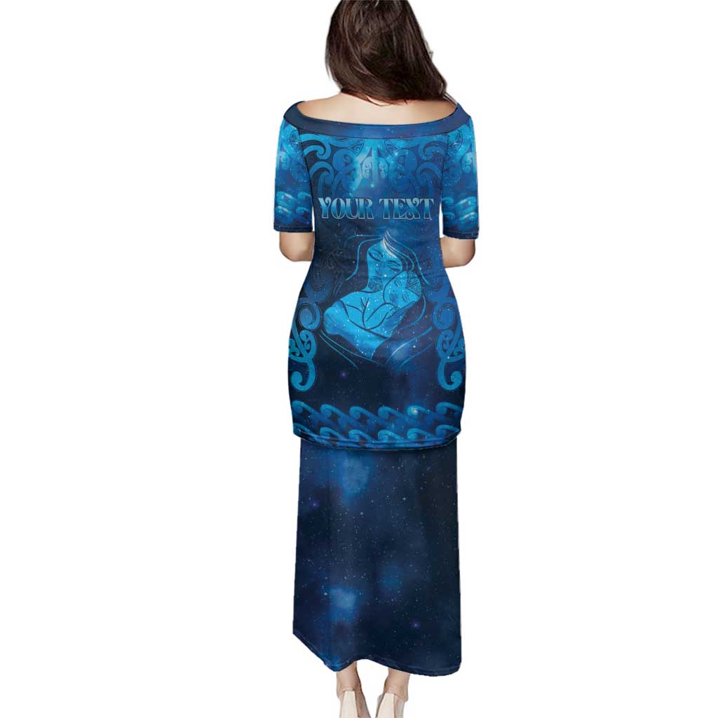 Personalised New Zealand Mother's Day Family Matching Puletasi and Hawaiian Shirt Ko Te Whaea Te Takere O Te Waka