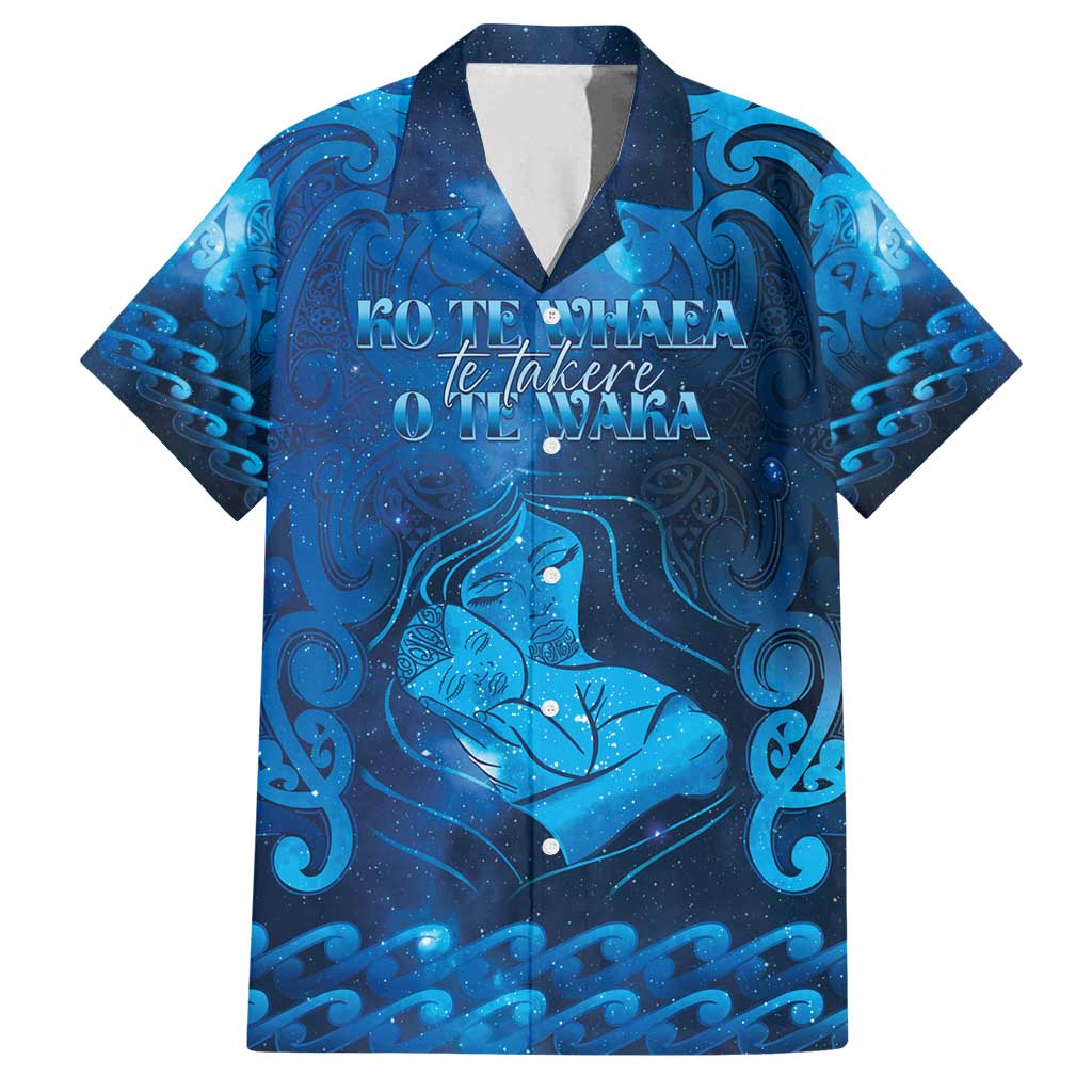 Personalised New Zealand Mother's Day Family Matching Tank Maxi Dress and Hawaiian Shirt Ko Te Whaea Te Takere O Te Waka
