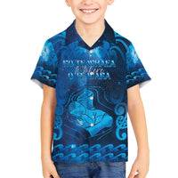 Personalised New Zealand Mother's Day Family Matching Tank Maxi Dress and Hawaiian Shirt Ko Te Whaea Te Takere O Te Waka