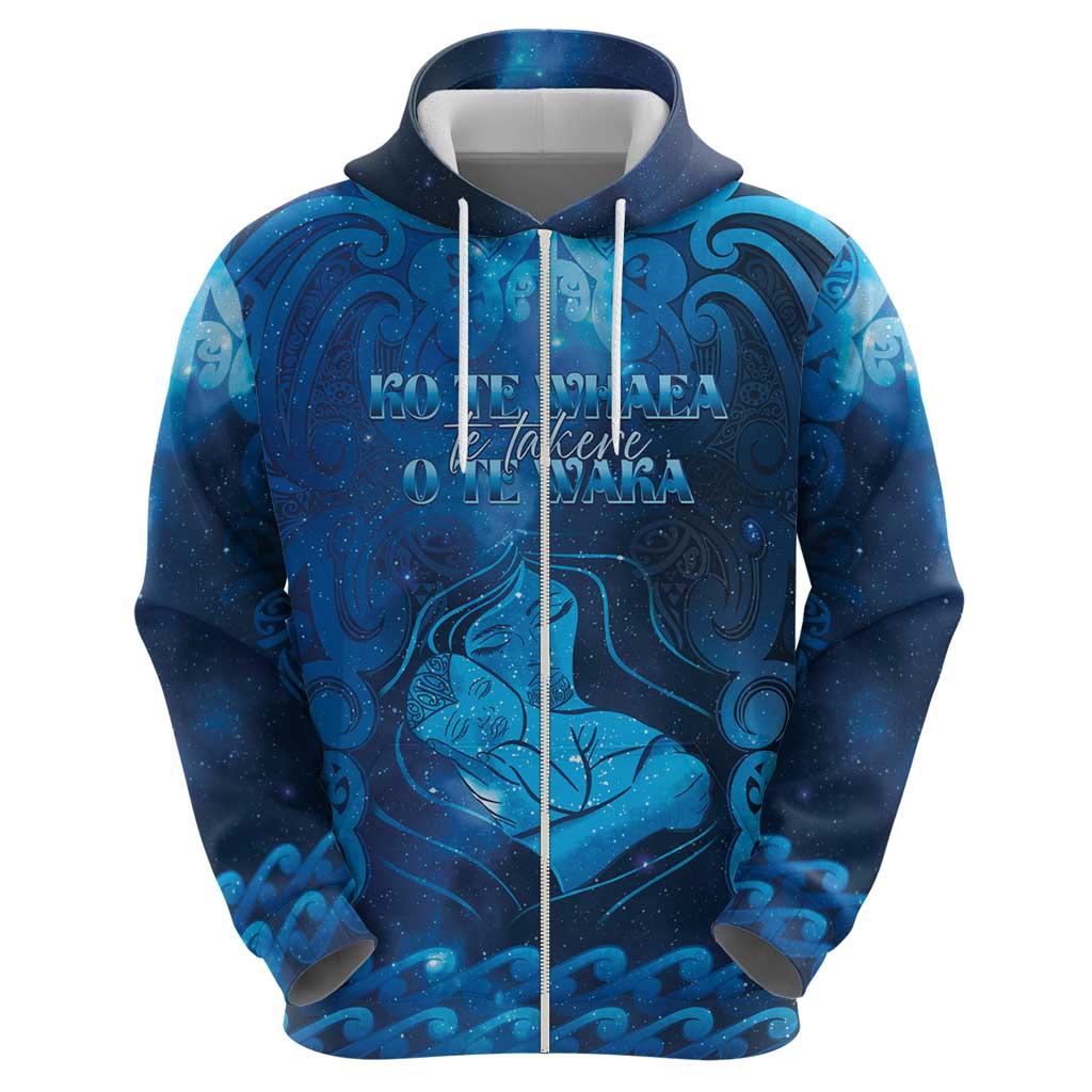 Personalised New Zealand Mother's Day Hoodie Ko Te Whaea Te Takere O Te Waka