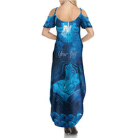 Personalised New Zealand Mother's Day Summer Maxi Dress Ko Te Whaea Te Takere O Te Waka