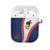 American Samoa Eagle AirPods Case Polynesian Tribal Pattern Curve Style