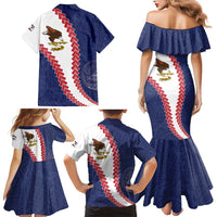 American Samoa Eagle Family Matching Mermaid Dress and Hawaiian Shirt Polynesian Tribal Pattern Curve Style LT05 - Polynesian Pride