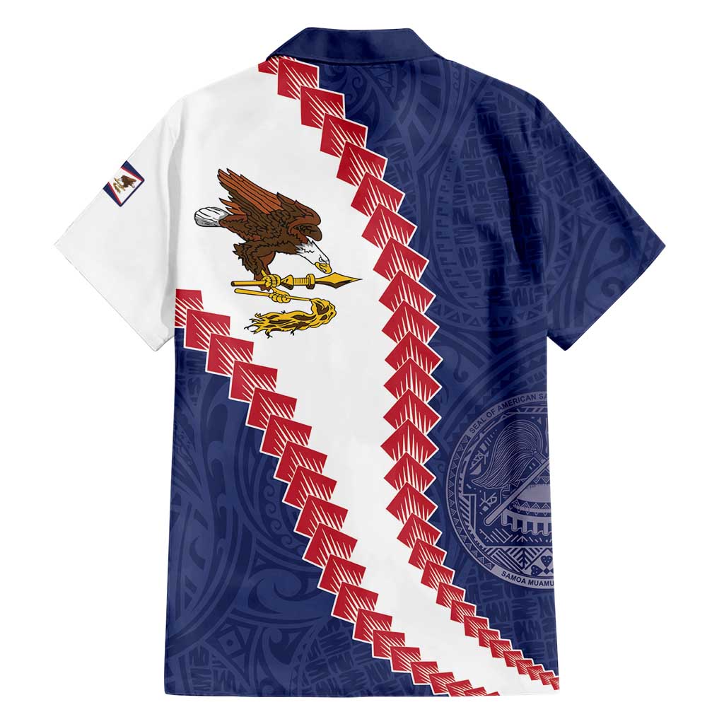 American Samoa Eagle Family Matching Mermaid Dress and Hawaiian Shirt Polynesian Tribal Pattern Curve Style LT05 - Polynesian Pride