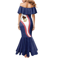 American Samoa Eagle Family Matching Mermaid Dress and Hawaiian Shirt Polynesian Tribal Pattern Curve Style LT05 - Polynesian Pride