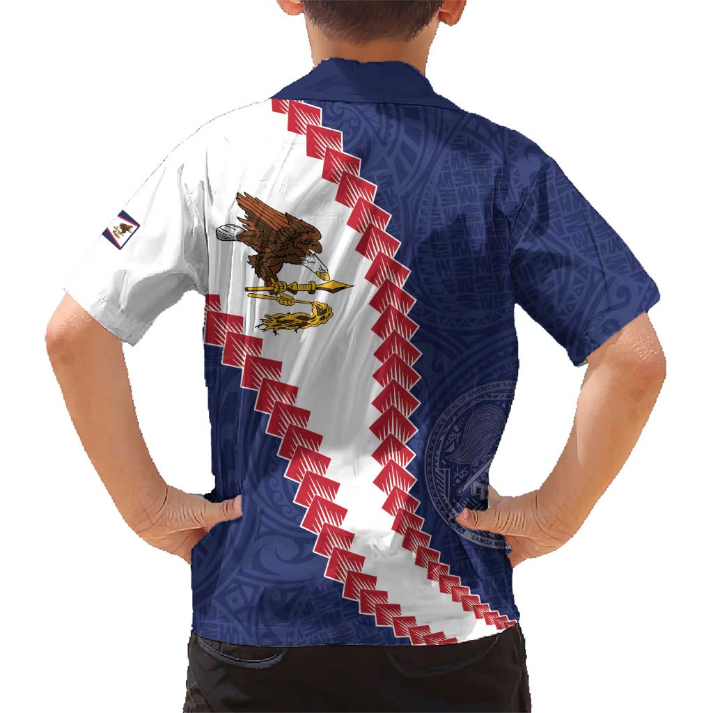 American Samoa Eagle Family Matching Tank Maxi Dress and Hawaiian Shirt Polynesian Tribal Pattern Curve Style LT05 - Polynesian Pride