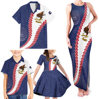 American Samoa Eagle Family Matching Tank Maxi Dress and Hawaiian Shirt Polynesian Tribal Pattern Curve Style LT05 - Polynesian Pride