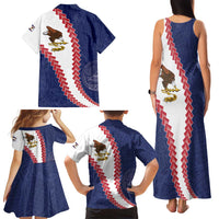 American Samoa Eagle Family Matching Tank Maxi Dress and Hawaiian Shirt Polynesian Tribal Pattern Curve Style LT05 - Polynesian Pride