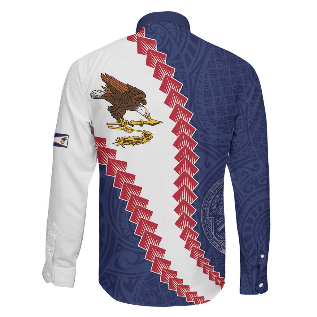 American Samoa Eagle Family Matching Tank Maxi Dress and Hawaiian Shirt Polynesian Tribal Pattern Curve Style LT05 - Polynesian Pride