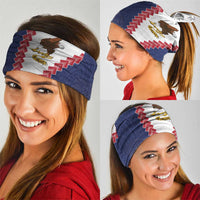 American Samoa Eagle Neck Gaiter Polynesian Tribal Pattern Curve Style