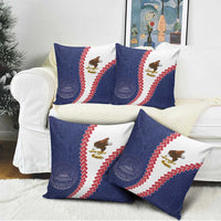 American Samoa Eagle Pillow Cover Polynesian Tribal Pattern Curve Style