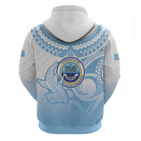 Micronesia Constitution Day Zip Hoodie Polynesian Tribal Tattoo Simple Style