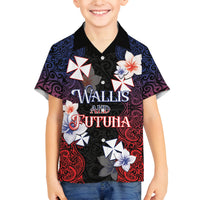 Wallis and Futuna Uvea Family Matching Puletasi and Hawaiian Shirt Victory Day With Frangipani