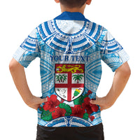 Personalised Fiji Ratu Sir Lala Sukuna Day Family Matching Tank Maxi Dress and Hawaiian Shirt Hibiscus Tapa Pattern