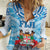 Personalised Fiji Ratu Sir Lala Sukuna Day Women Casual Shirt Hibiscus Tapa Pattern