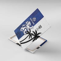 Fiji And Scotland Rugby Canvas Wall Art Fijian Palm Tree With Thistle Together