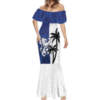 Fiji And Scotland Rugby Custom Mermaid Dress Fijian Palm Tree With Thistle Together