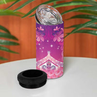 New Zealand Matariki 4 in 1 Can Cooler Tumbler Maori Marae Purple Galaxy LT05 - Polynesian Pride