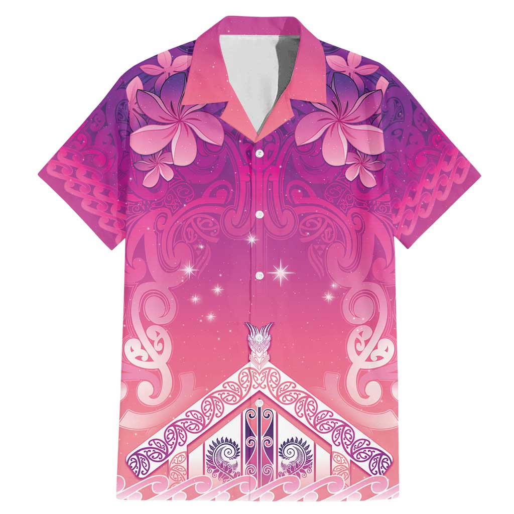 New Zealand Matariki Family Matching Mermaid Dress and Hawaiian Shirt Maori Marae Purple Galaxy